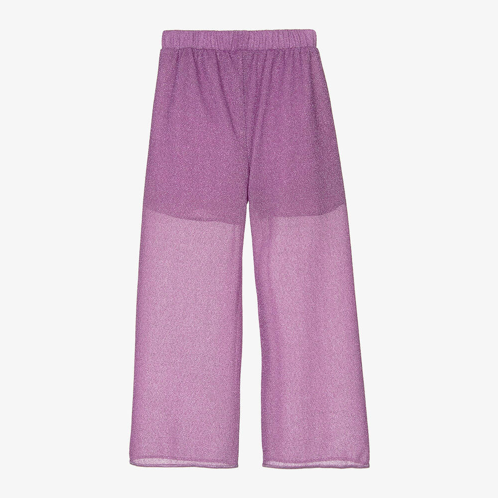 Oséree-Girls Purple Lumière Trousers | Childrensalon Outlet