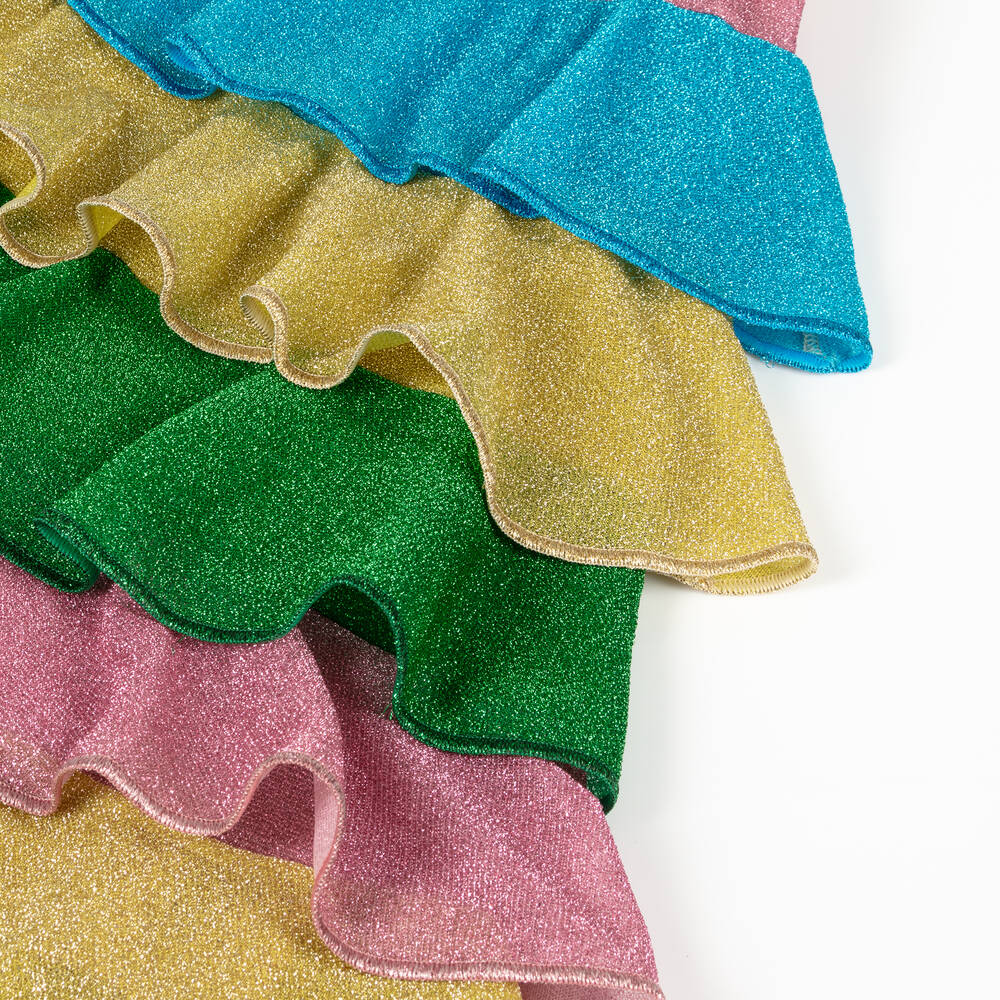 Oséree-Girls Rainbow Stripe Lumiére Dress | Childrensalon Outlet