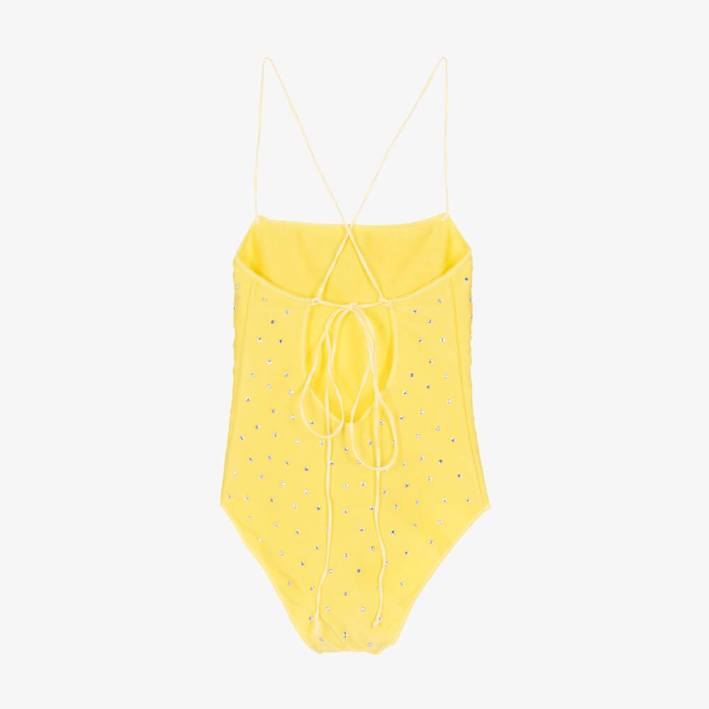 Oséree-Купальник жёлтый блестящий для девочек | Childrensalon Outlet