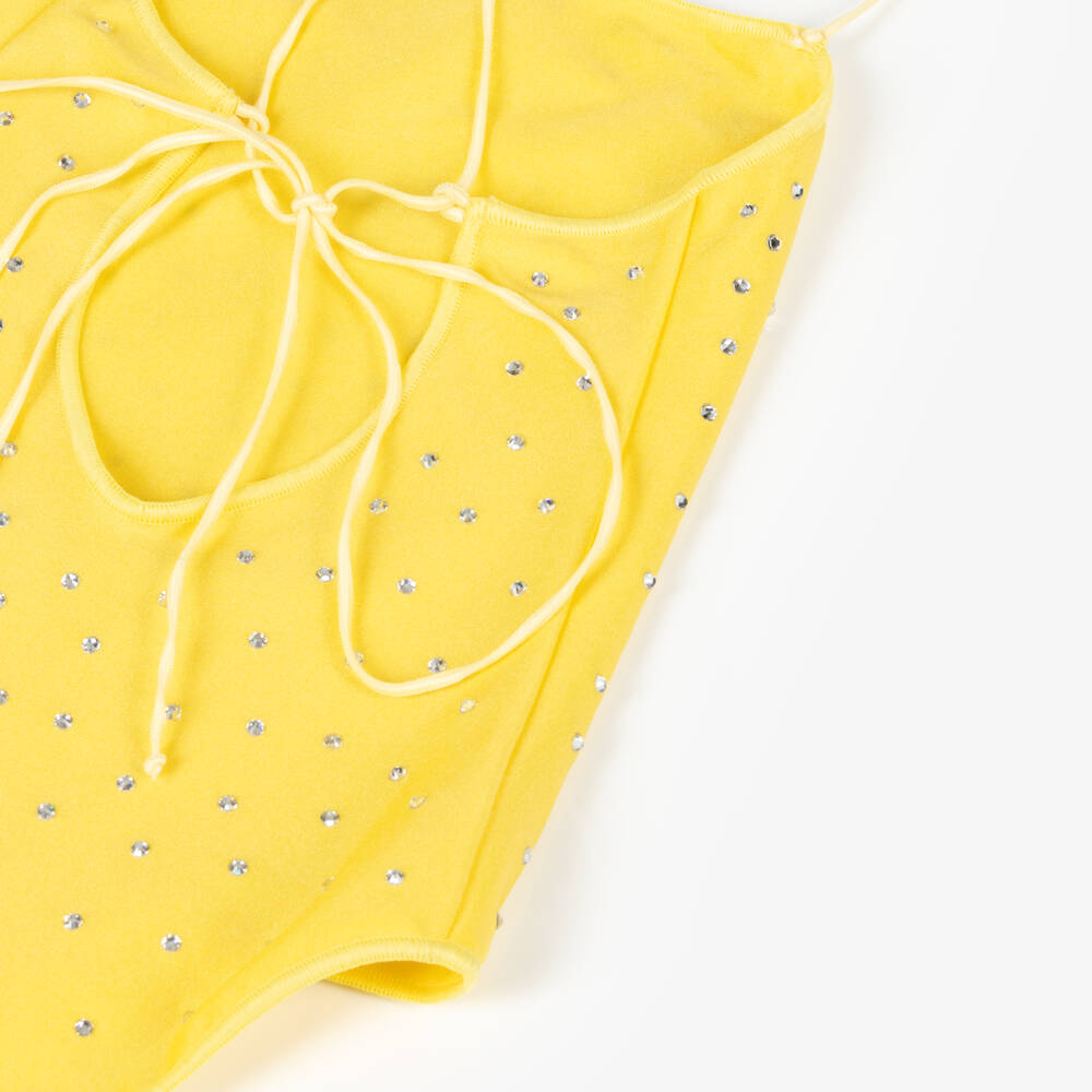 Oséree-Купальник жёлтый блестящий для девочек | Childrensalon Outlet