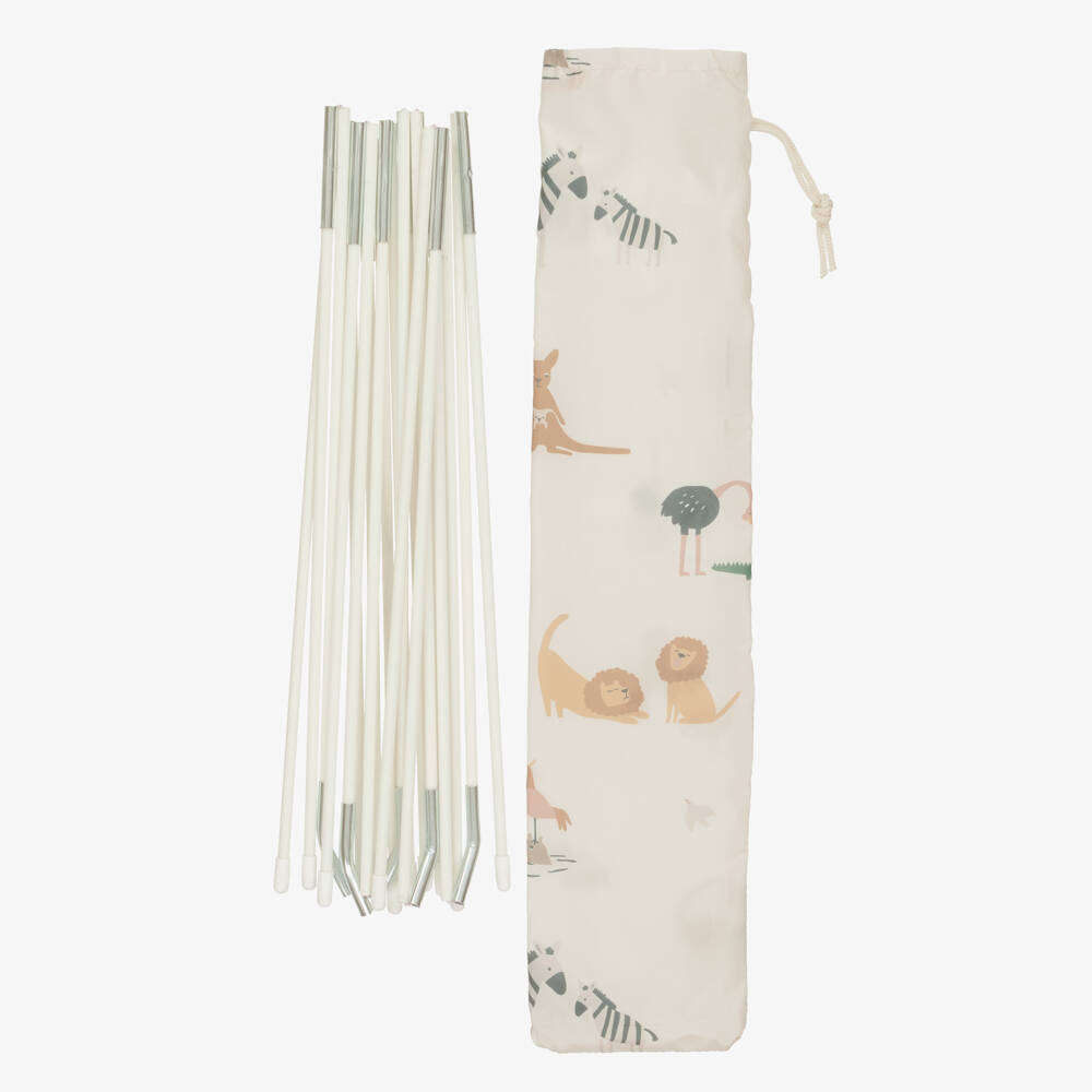 Liewood-Pale Beige Animal Indoor Play Tent (135cm) | Childrensalon Outlet