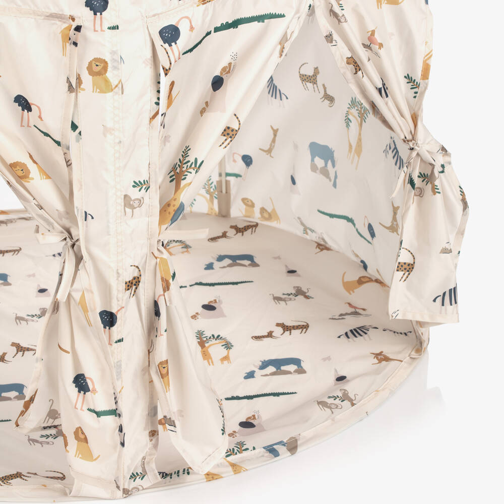Liewood-Pale Beige Animal Indoor Play Tent (135cm) | Childrensalon Outlet