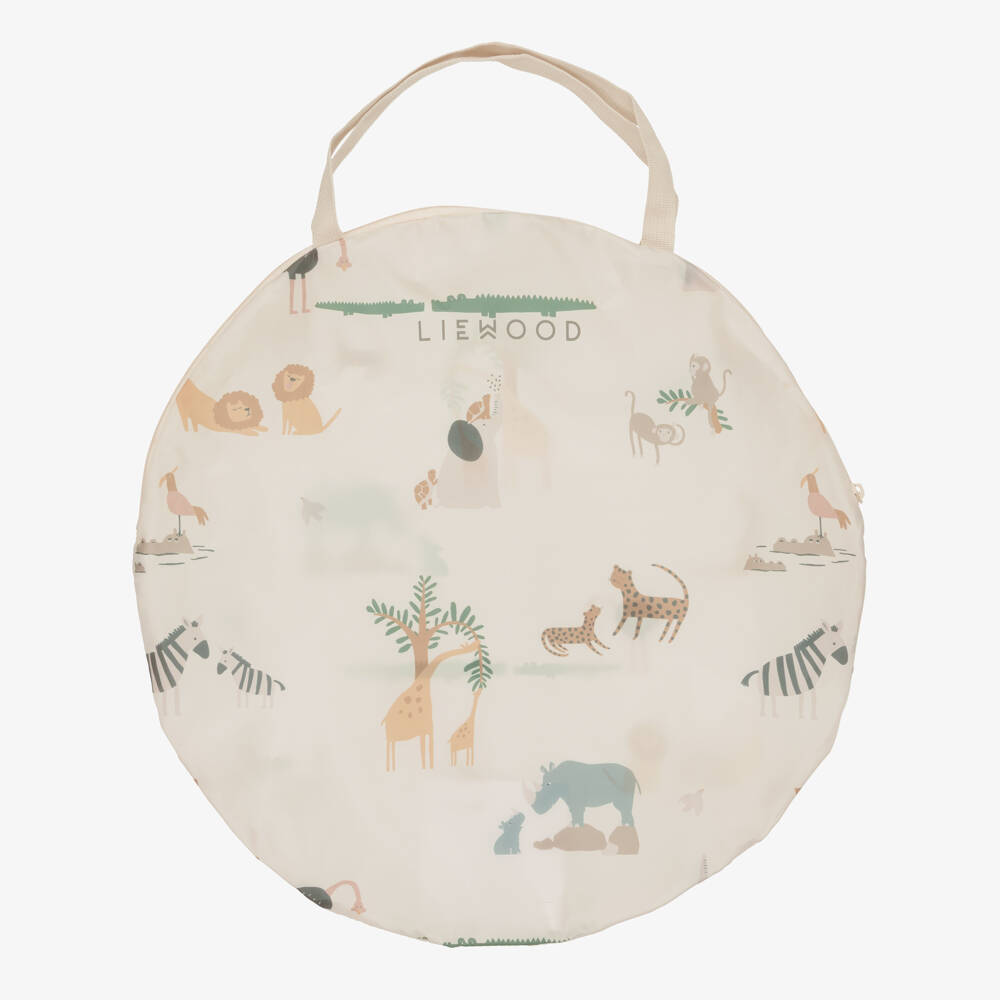 Liewood-Pale Beige Animal Indoor Play Tent (135cm) | Childrensalon Outlet
