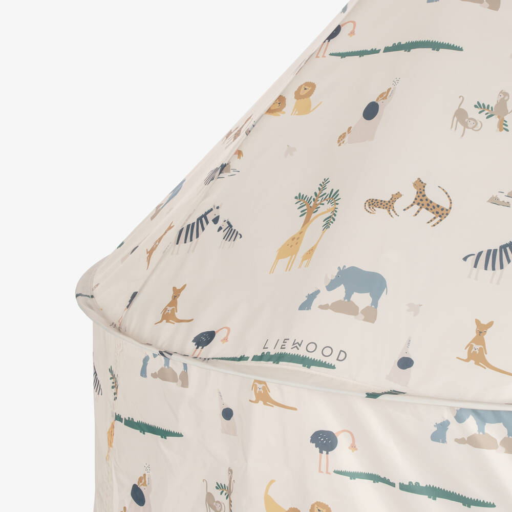 Liewood-Pale Beige Animal Indoor Play Tent (135cm) | Childrensalon Outlet