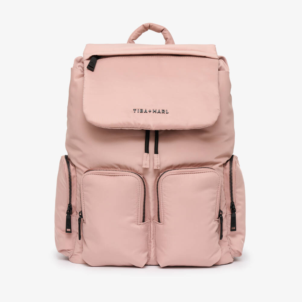 TIBA + MARL-Pale Pink Backpack Changing Bag (44cm) | Childrensalon Outlet
