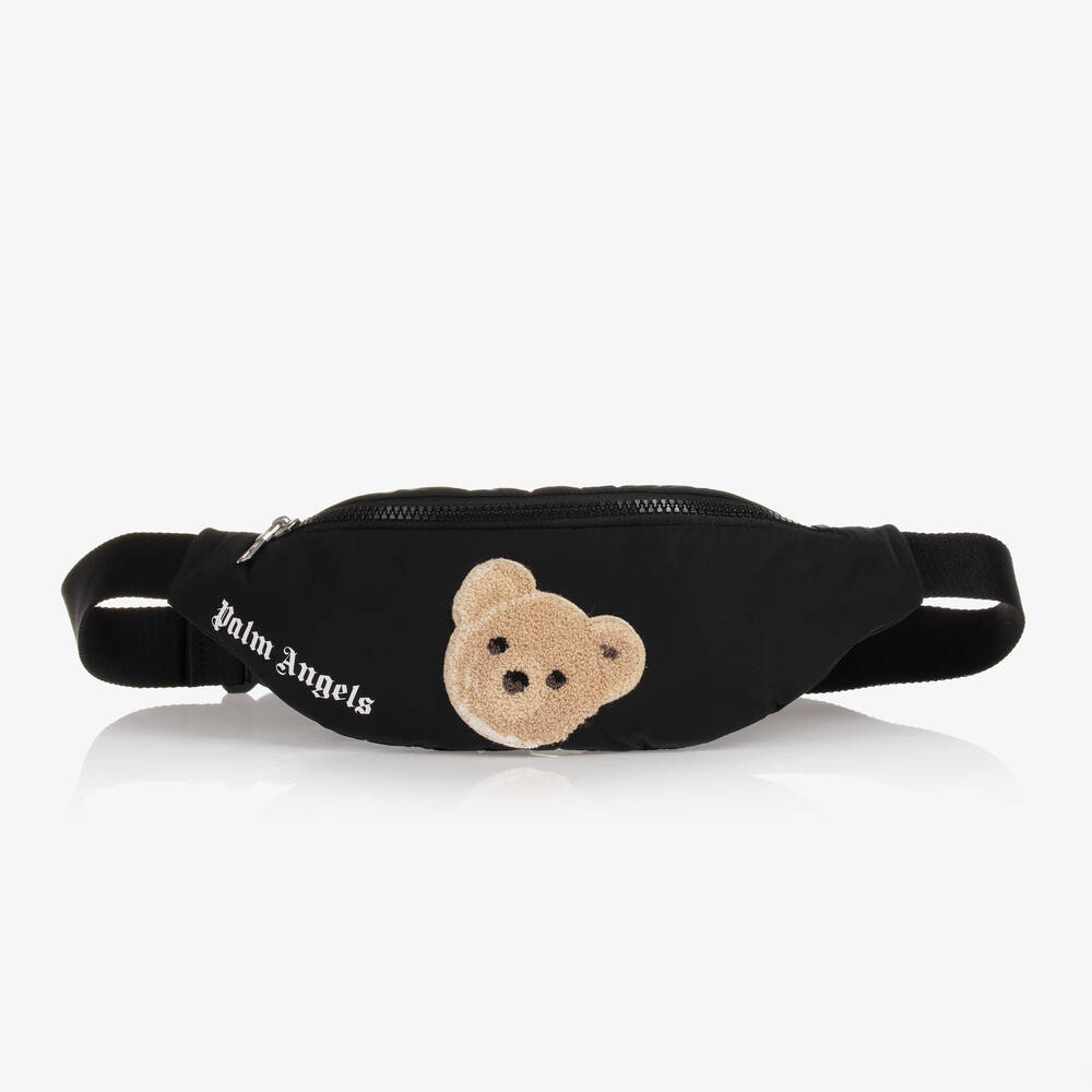 Palm Angels - Black Logo Bear Belt Bag (32cm) | Childrensalon
