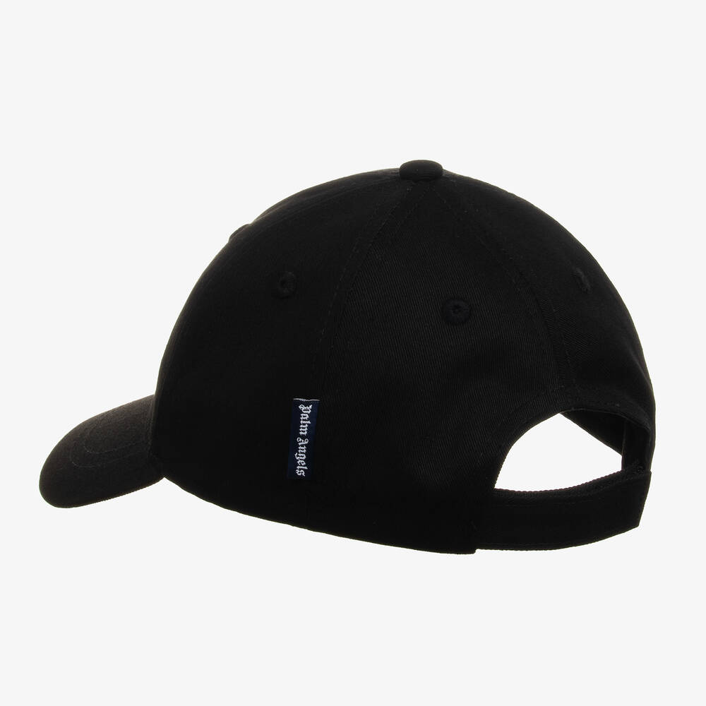 Palm Angels-Boys Black Cotton Cap | Childrensalon Outlet