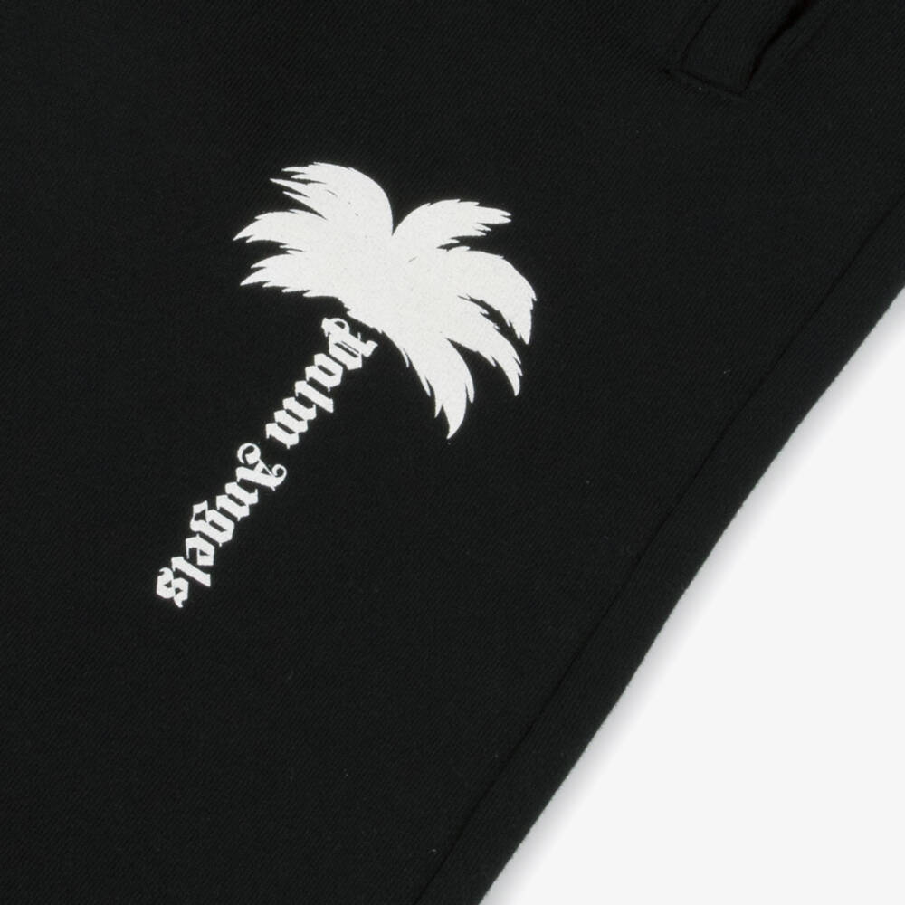 Palm Angels-Boys Black Palm Logo Trousers | Childrensalon Outlet