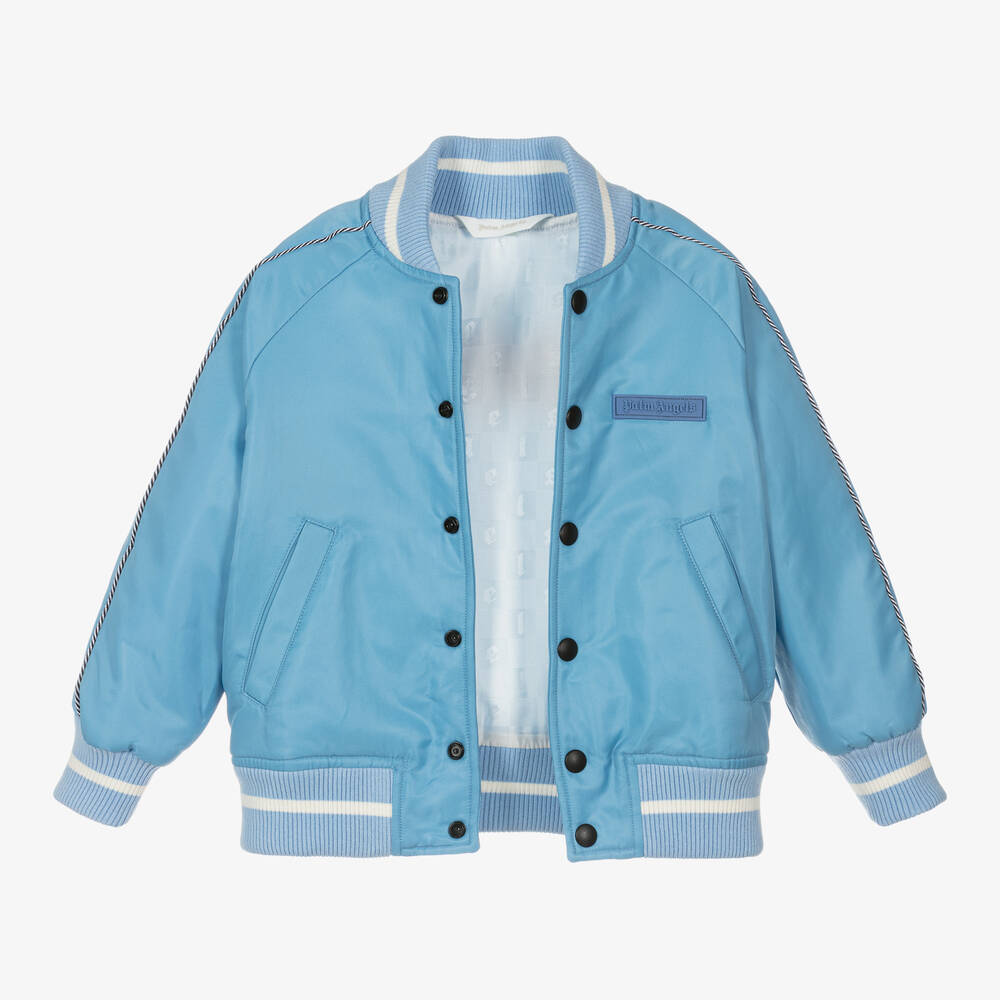 Palm Angels-جاكيت بومبر لون أزرق للأولاد | Childrensalon Outlet