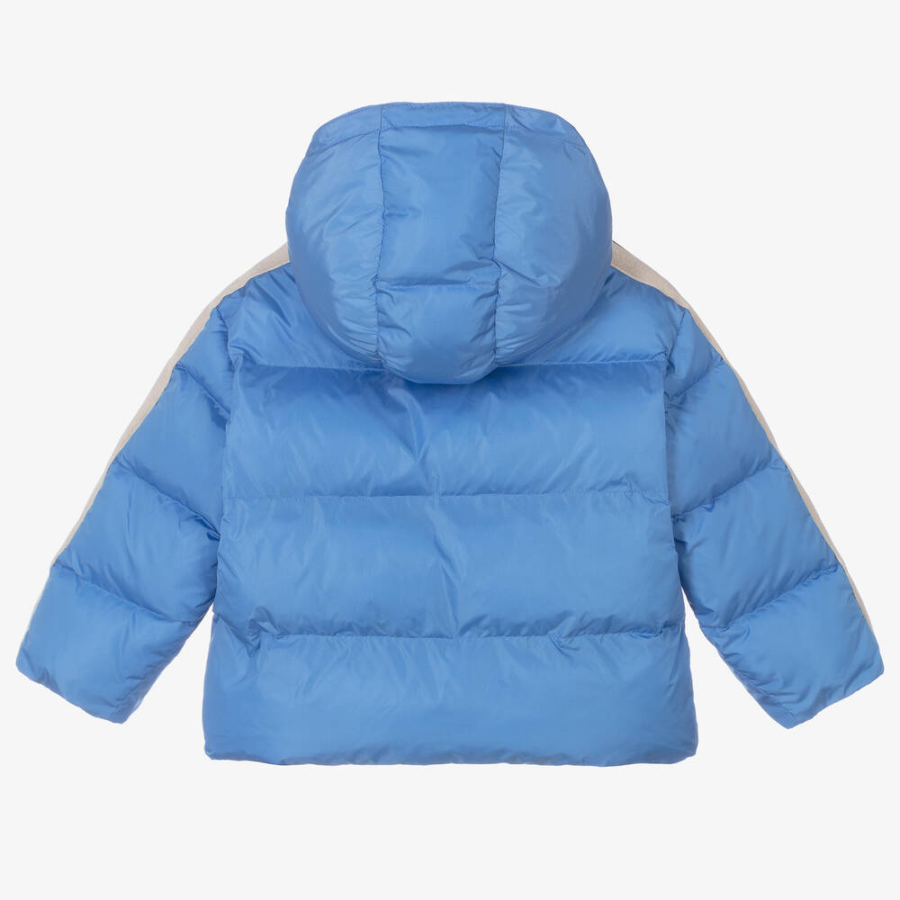 Palm Angels-Boys Blue Puffer Jacket | Childrensalon Outlet