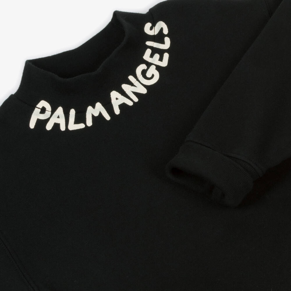 بالم أنجلز-سويتشيرت قطن لون أسود للأولاد | Childrensalon Outlet
