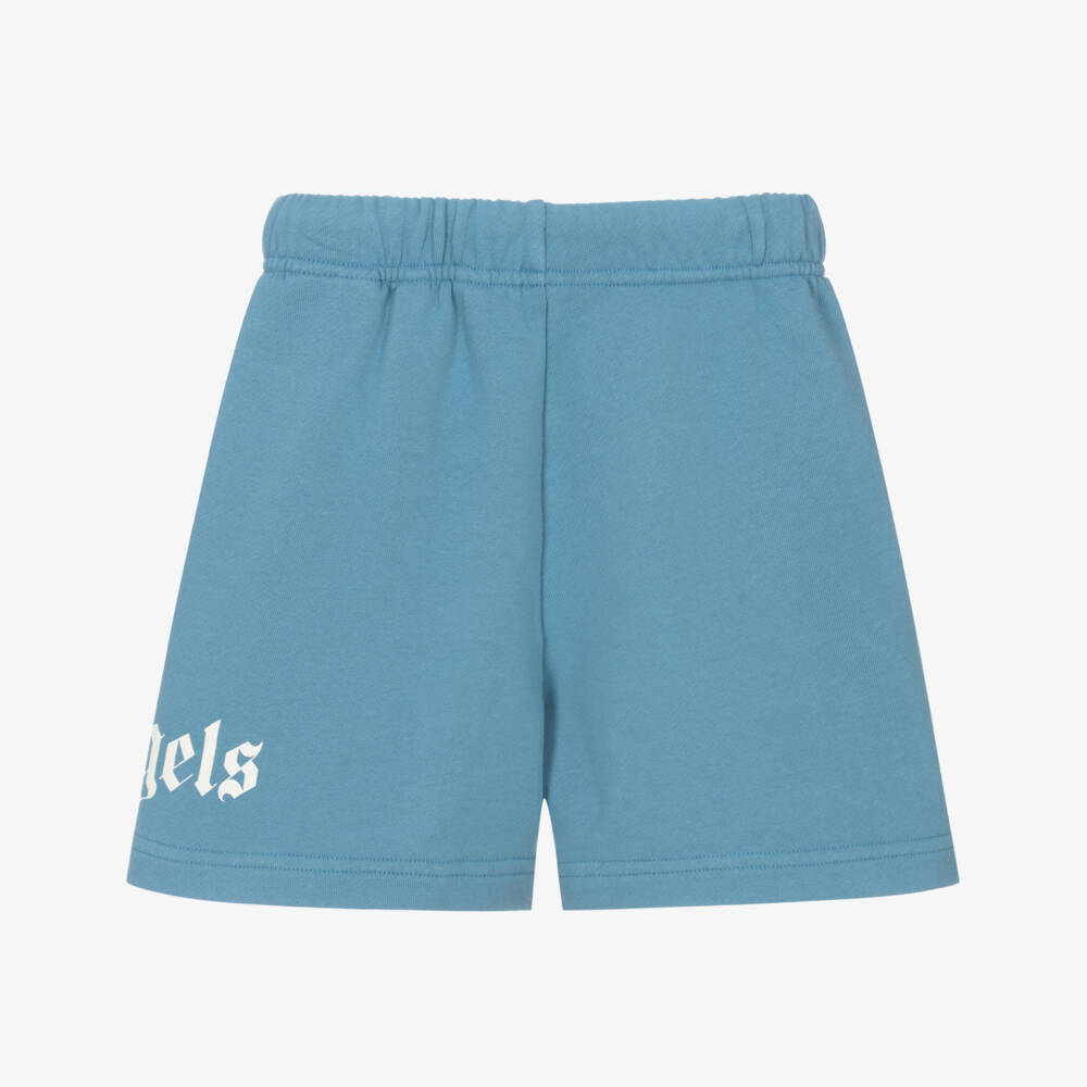 Palm Angels-Шорты из мягкого синего трикотажа для мальчиков | Childrensalon Outlet