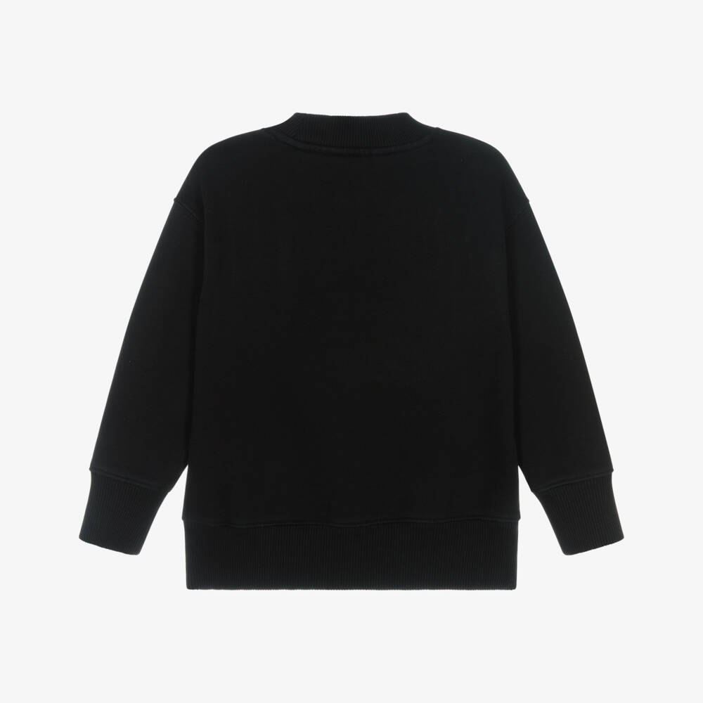 Palm Angels-Boys Soft Black Cotton Pullover | Childrensalon Outlet