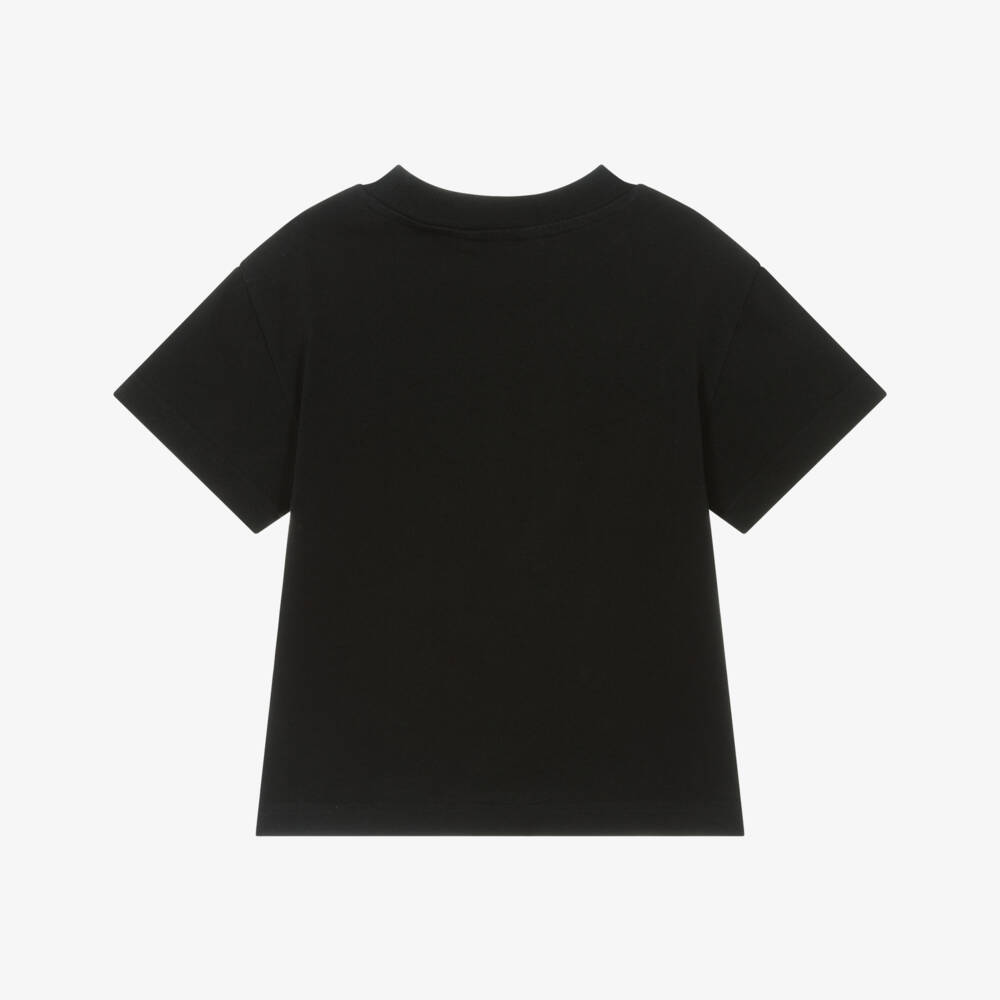 Palm Angels-Boys Tropical Black Tee Delight | Childrensalon Outlet