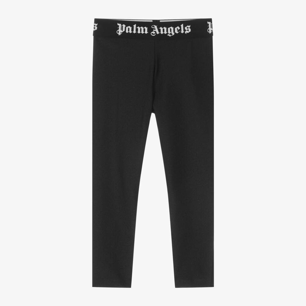 Palm Angels-Girls Black Leggings | Childrensalon Outlet