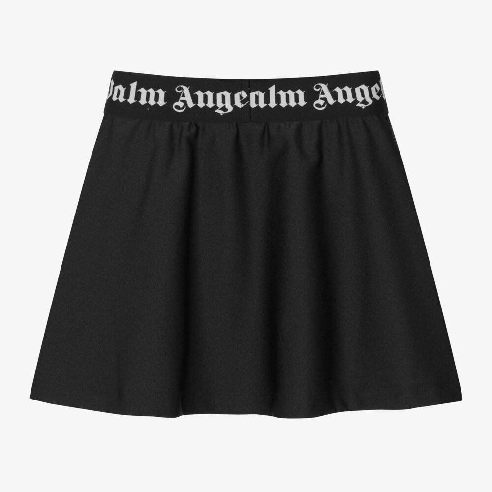 بالم أنجلز-تنورة ميني جيرسي لون أسود للمراهقات | Childrensalon Outlet