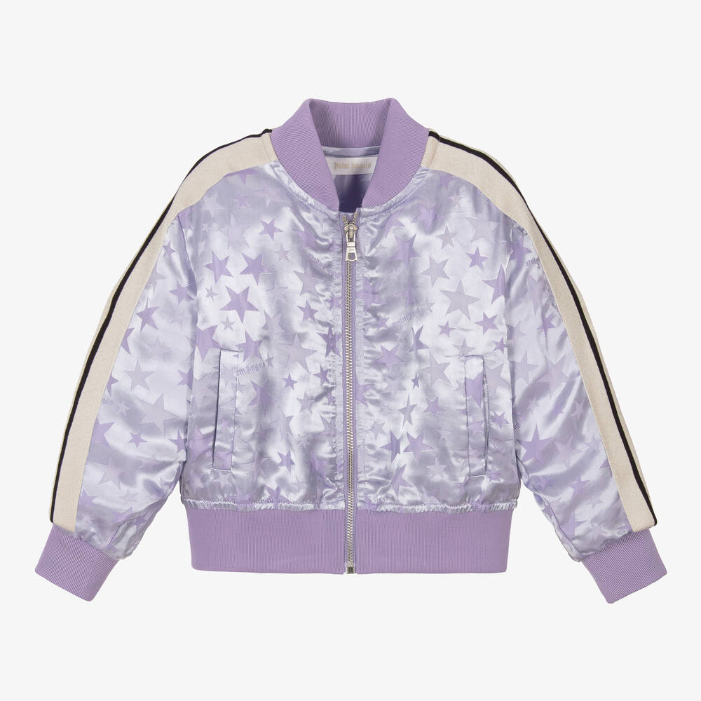 Palm Angels - Lila Sternjacquard-Trainingsjacke | Childrensalon