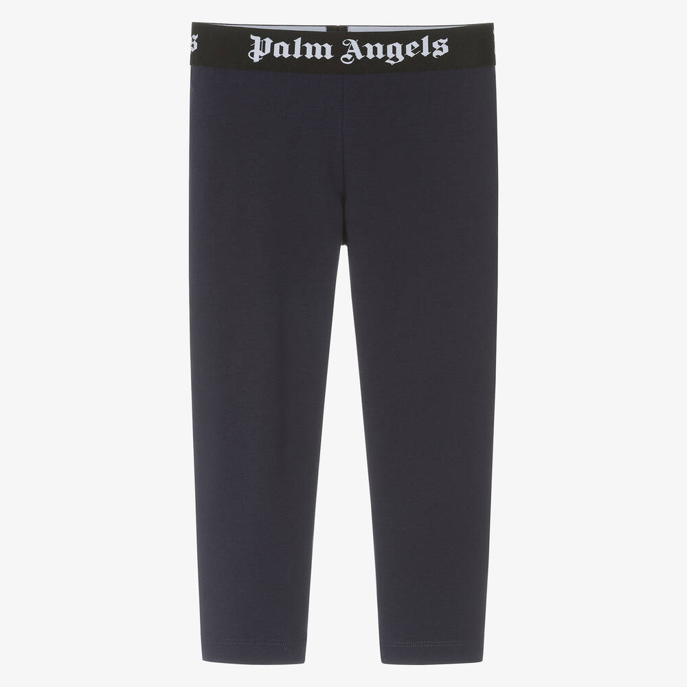 Palm Angels - Navyblaue Baumwoll-Leggings | Childrensalon