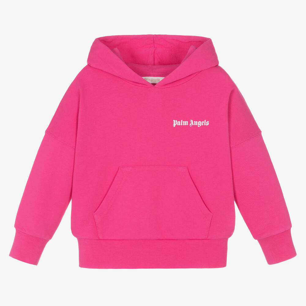 Palm Angels - Sweat à capuche rose Fille | Childrensalon