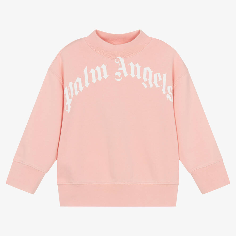 Palm Angels-Розовый свитшот из хлопкового джерси | Childrensalon Outlet
