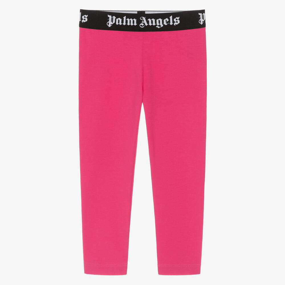 Palm Angels - Legging rose en coton Fille | Childrensalon