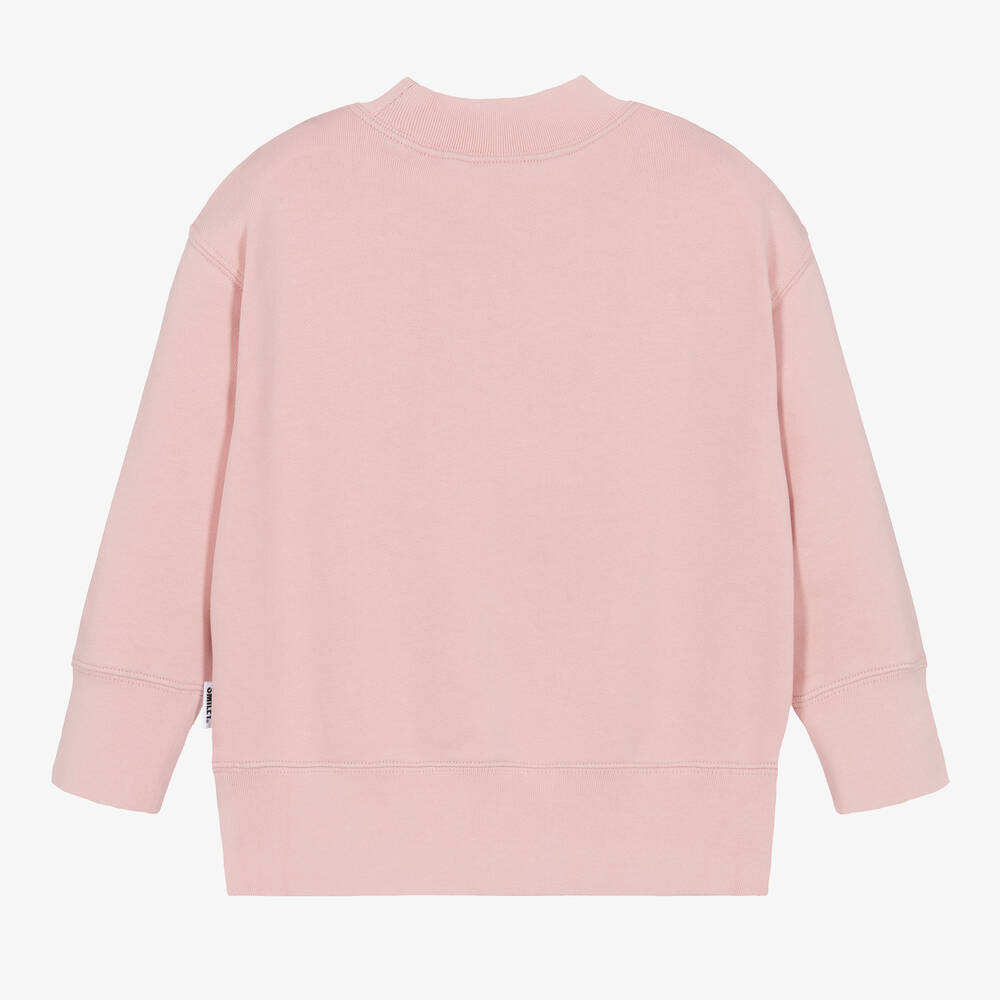 Palm Angels-Girls Pink Organic Cotton Sweatshirt | Childrensalon Outlet