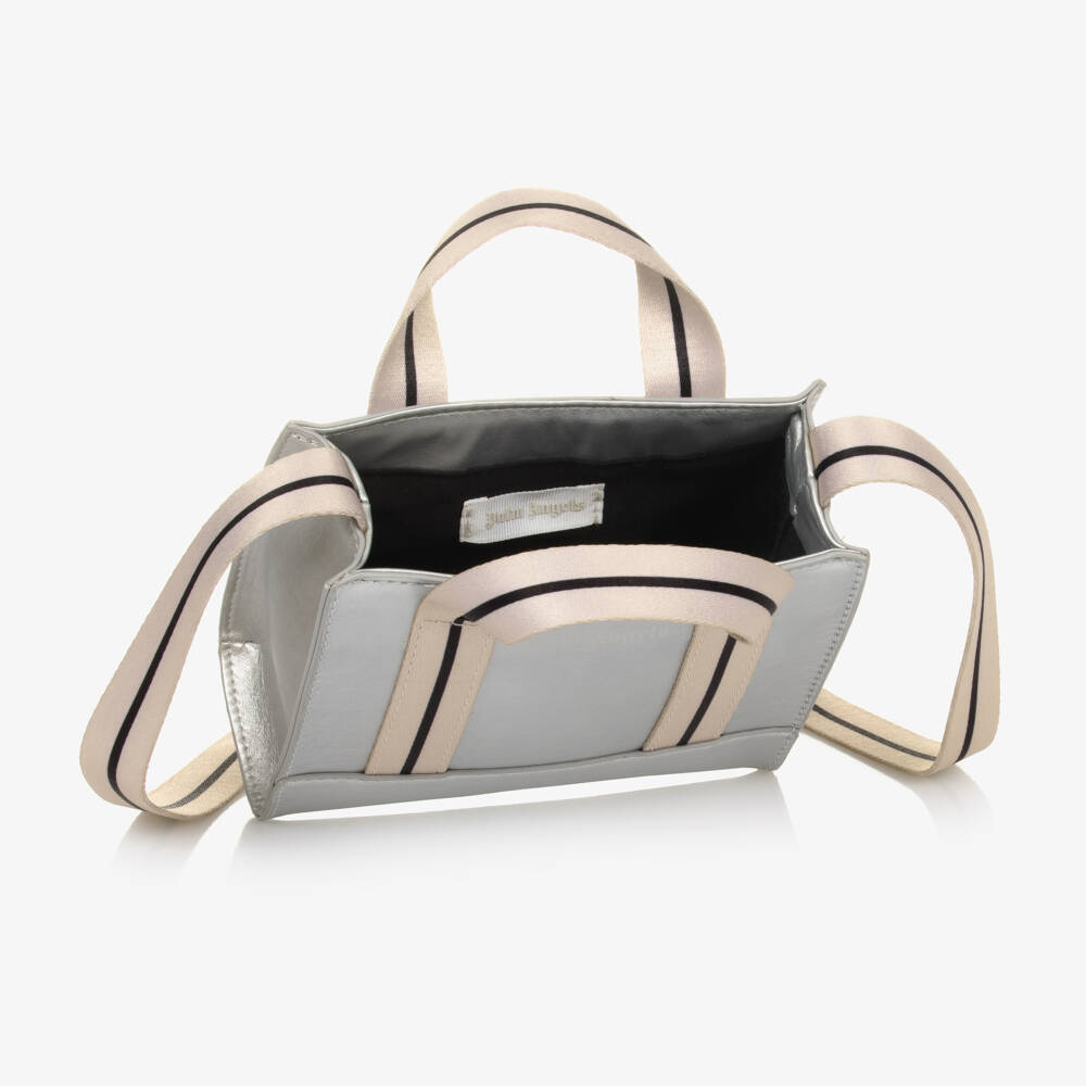 Palm Angels-Girls Silver Metallic Handbag | Childrensalon Outlet