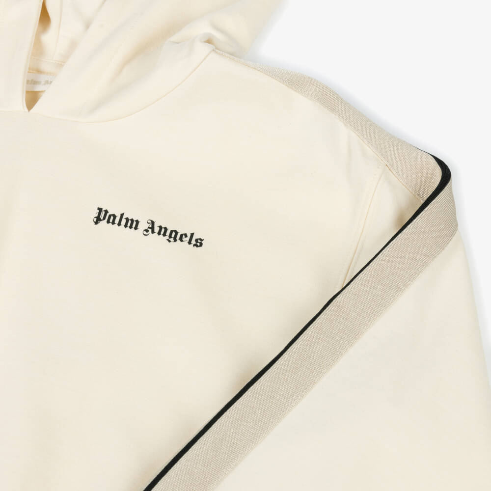 Palm Angels-Girls Soft Ivory Jersey Top | Childrensalon Outlet