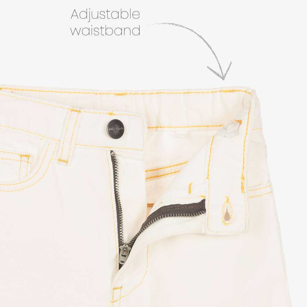 Palm Angels-Girls White & Pink Tie-Dye Jeans | Childrensalon Outlet