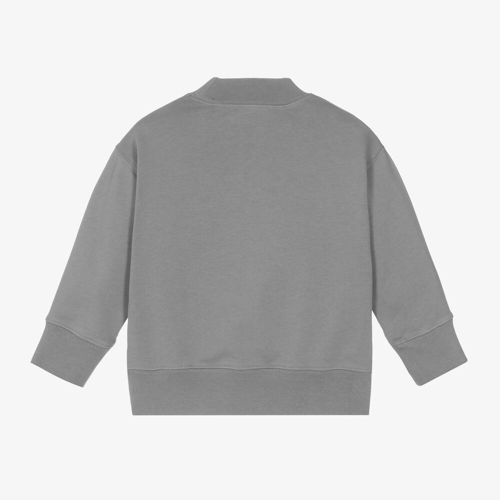 Palm angels grey sweatshirt on sale