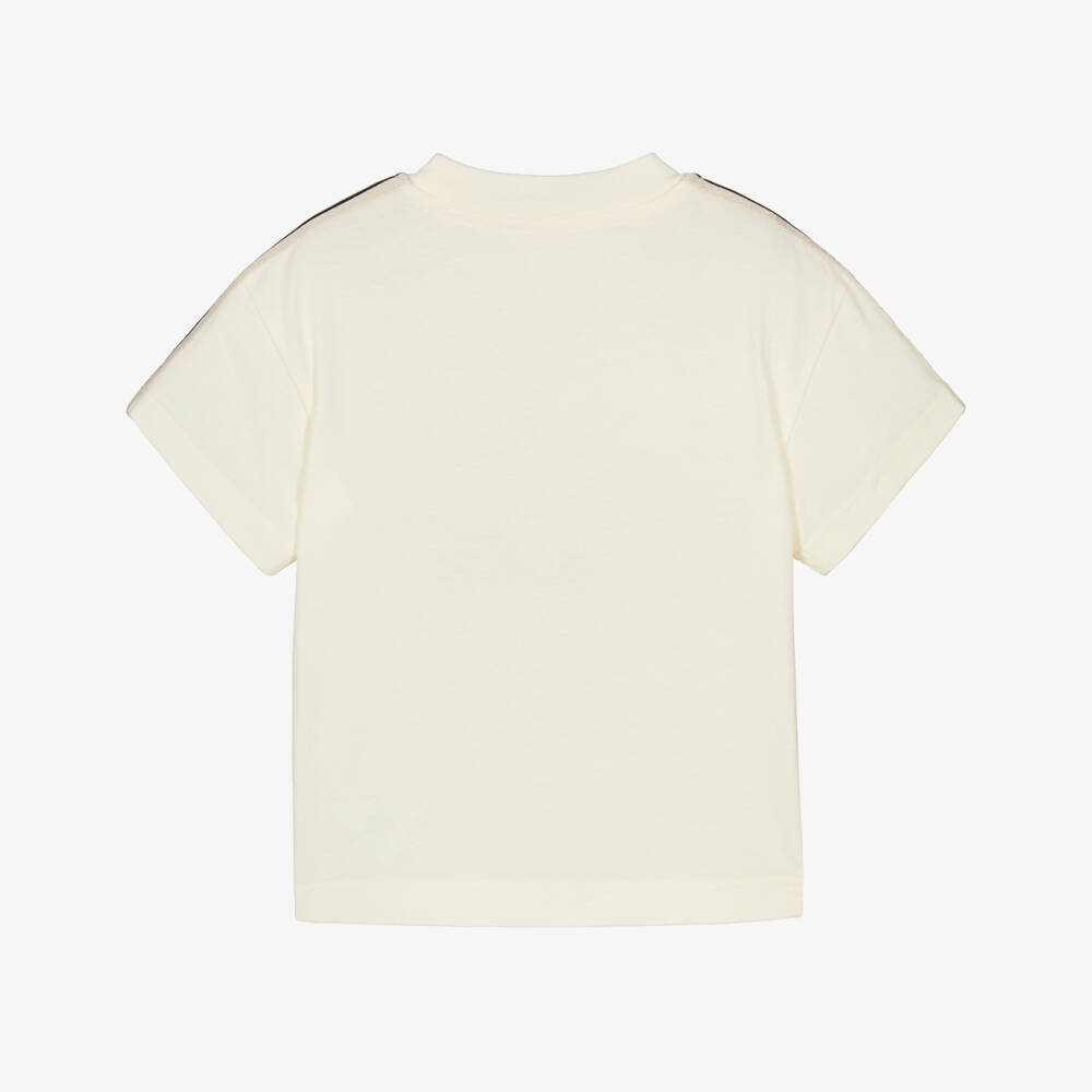 Palm Angels-Ivory Boys Tee in Soft Cotton | Childrensalon Outlet