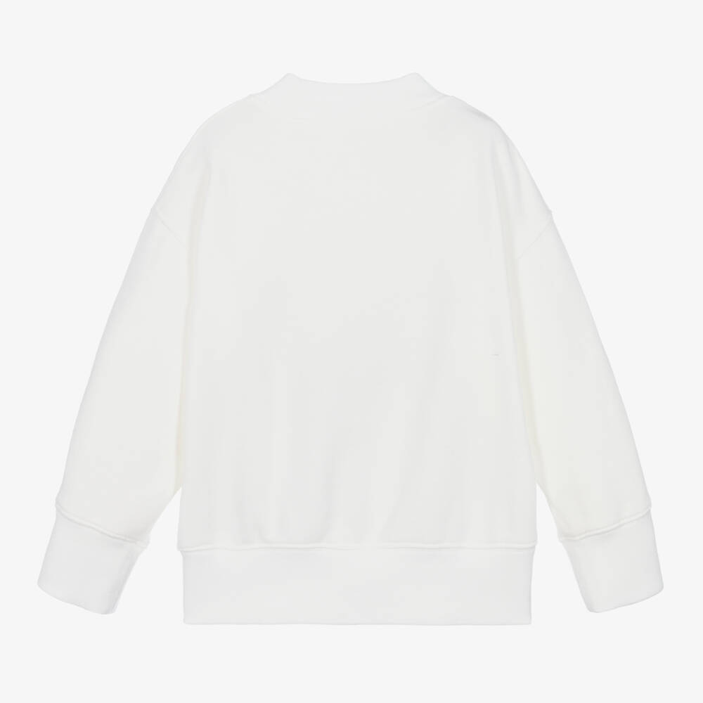 Palm Angels-Кремовый хлопковый свитшот с медвежонком | Childrensalon Outlet