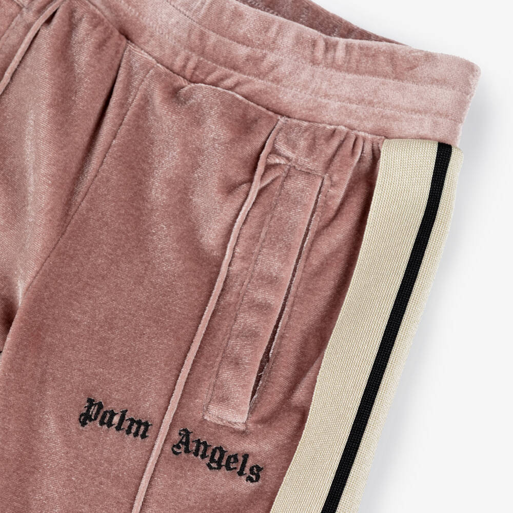 Palm Angels-Pink Chenille Joggers | Childrensalon Outlet