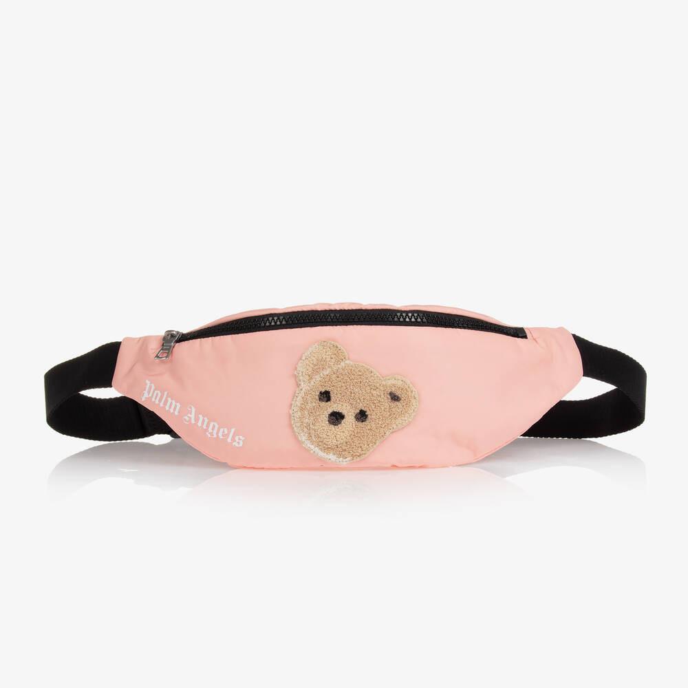 Palm Angels - Pink Logo Bear Belt Bag (32cm) | Childrensalon