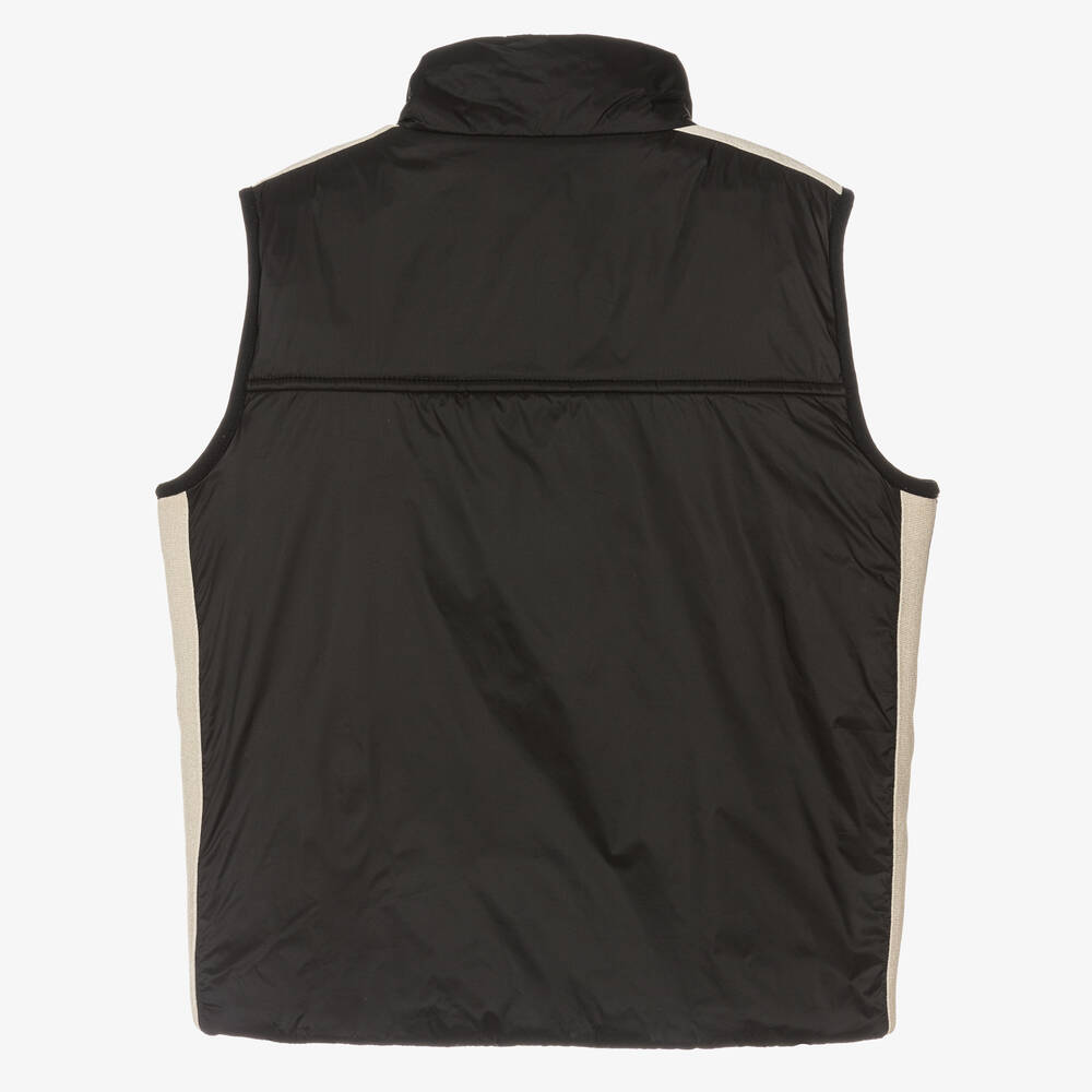 Palm Angels-Teen Boys Black Padded Gilet | Childrensalon Outlet