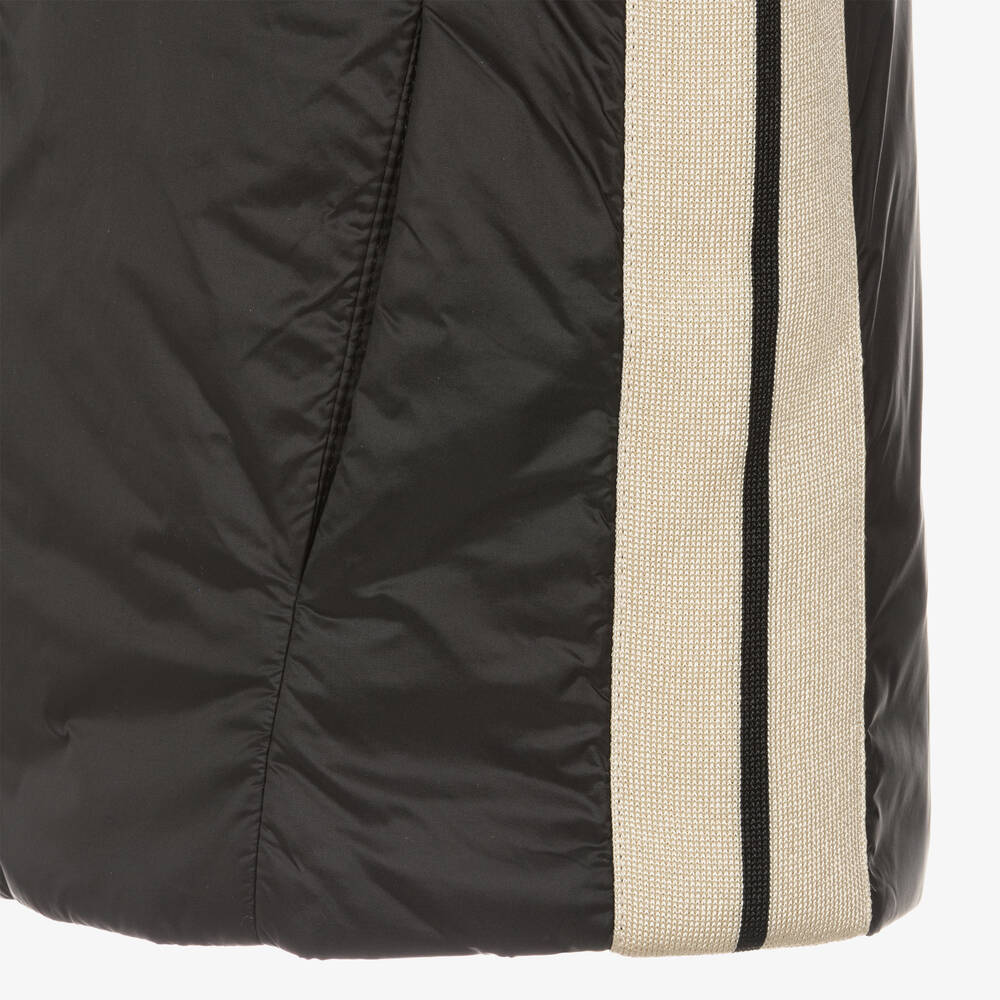 Palm Angels-Teen Boys Black Padded Gilet | Childrensalon Outlet