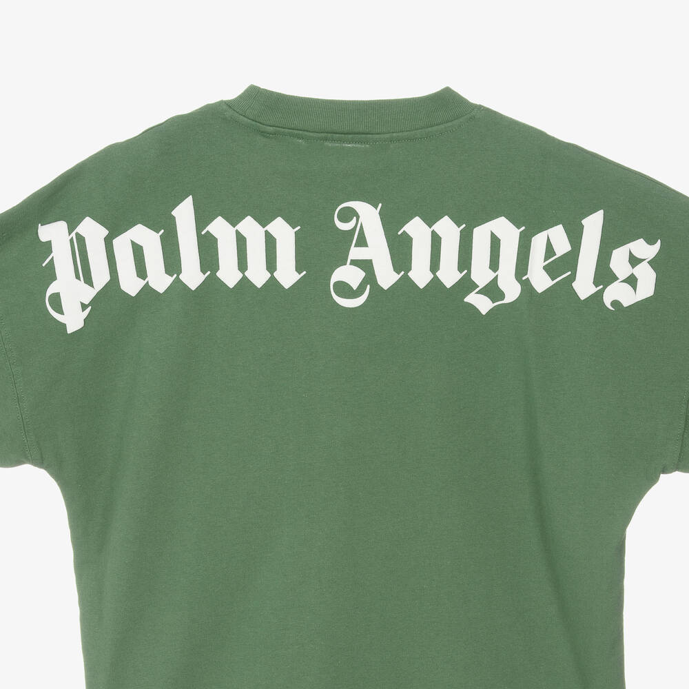 بالم أنجلز-توب قطن لون أخضر تينز ولادي | Childrensalon Outlet