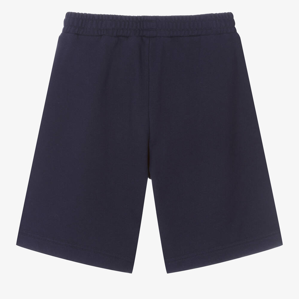 Palm Angels-Teen Boys Navy Blue Cotton Shorts | Childrensalon Outlet