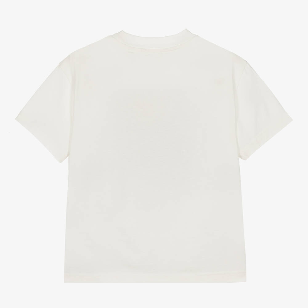 Palm Angels-Teen Girls Ivory Keith Haring T-Shirt | Childrensalon Outlet