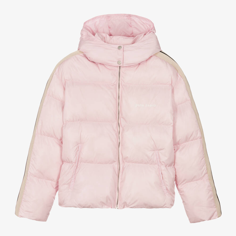 Palm Angels - Teen Girls Pale Pink Puffer Jacket | Childrensalon
