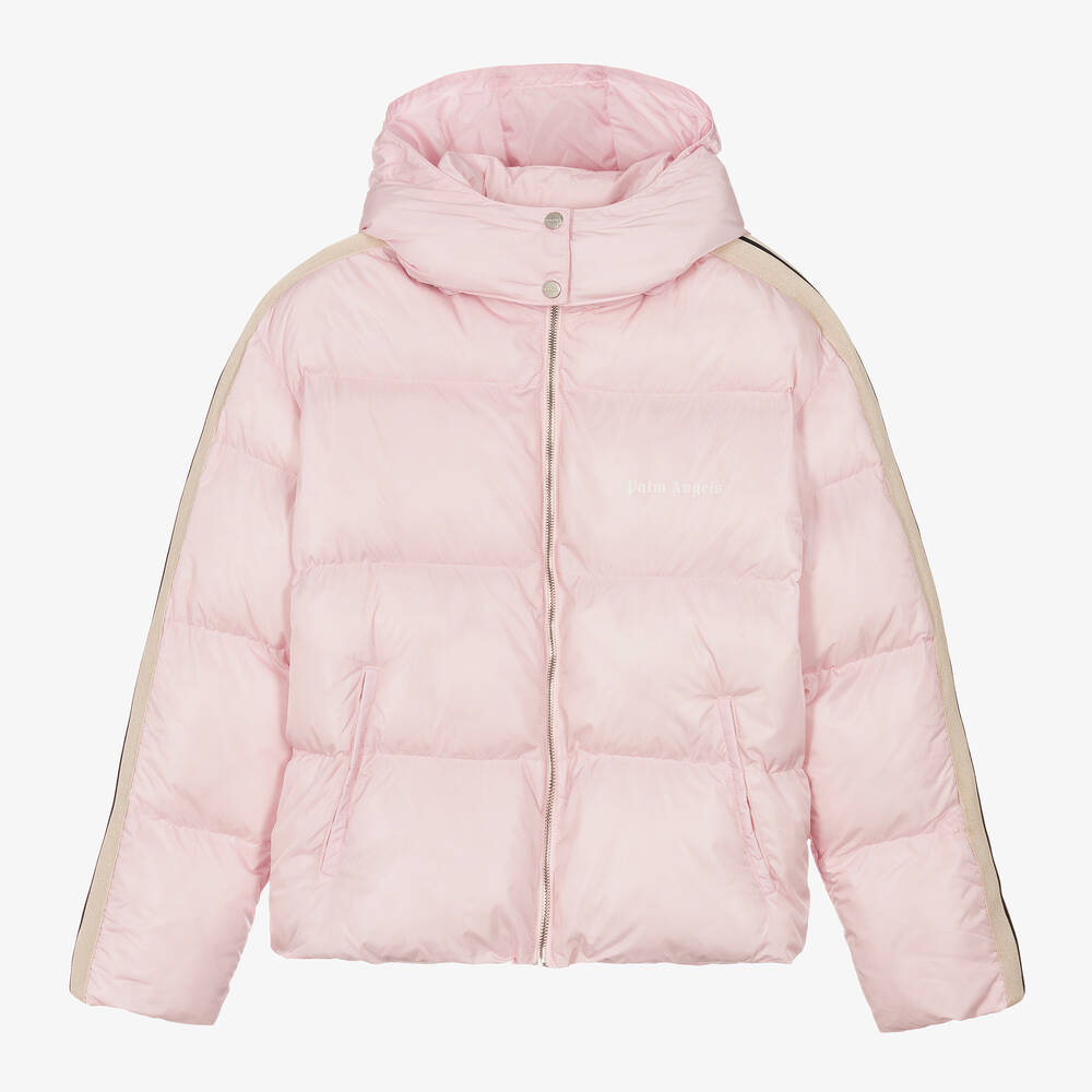 Teen Girls Pale Pink Puffer Jacket