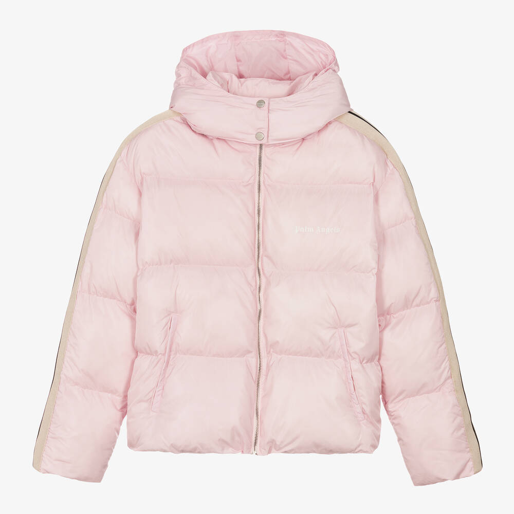 Palm Angels - Doudoune rose pâle ado fille | Childrensalon