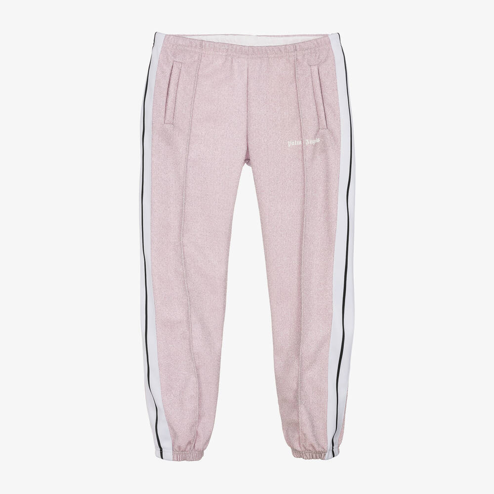 Palm Angels - Bas de jogging rose en lurex ado | Childrensalon