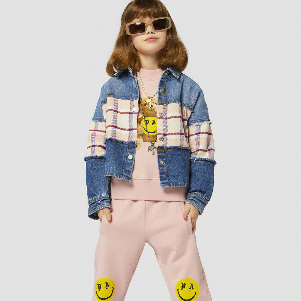 Palm Angels-Teen Girls Pink Organic Cotton Sweatshirt | Childrensalon Outlet