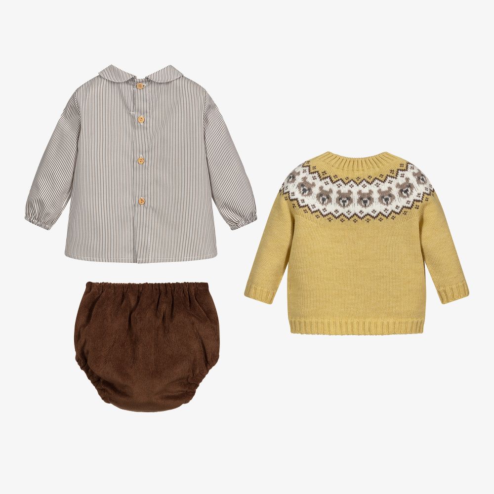 Paloma de la O Baby Boys Corduroy Shorts Set Childrensalon Outlet