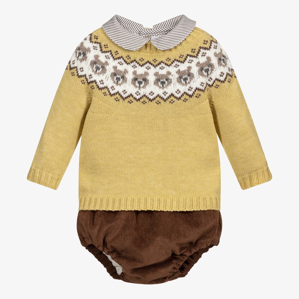 Paloma de la O Baby Boys Corduroy Shorts Set Childrensalon Outlet