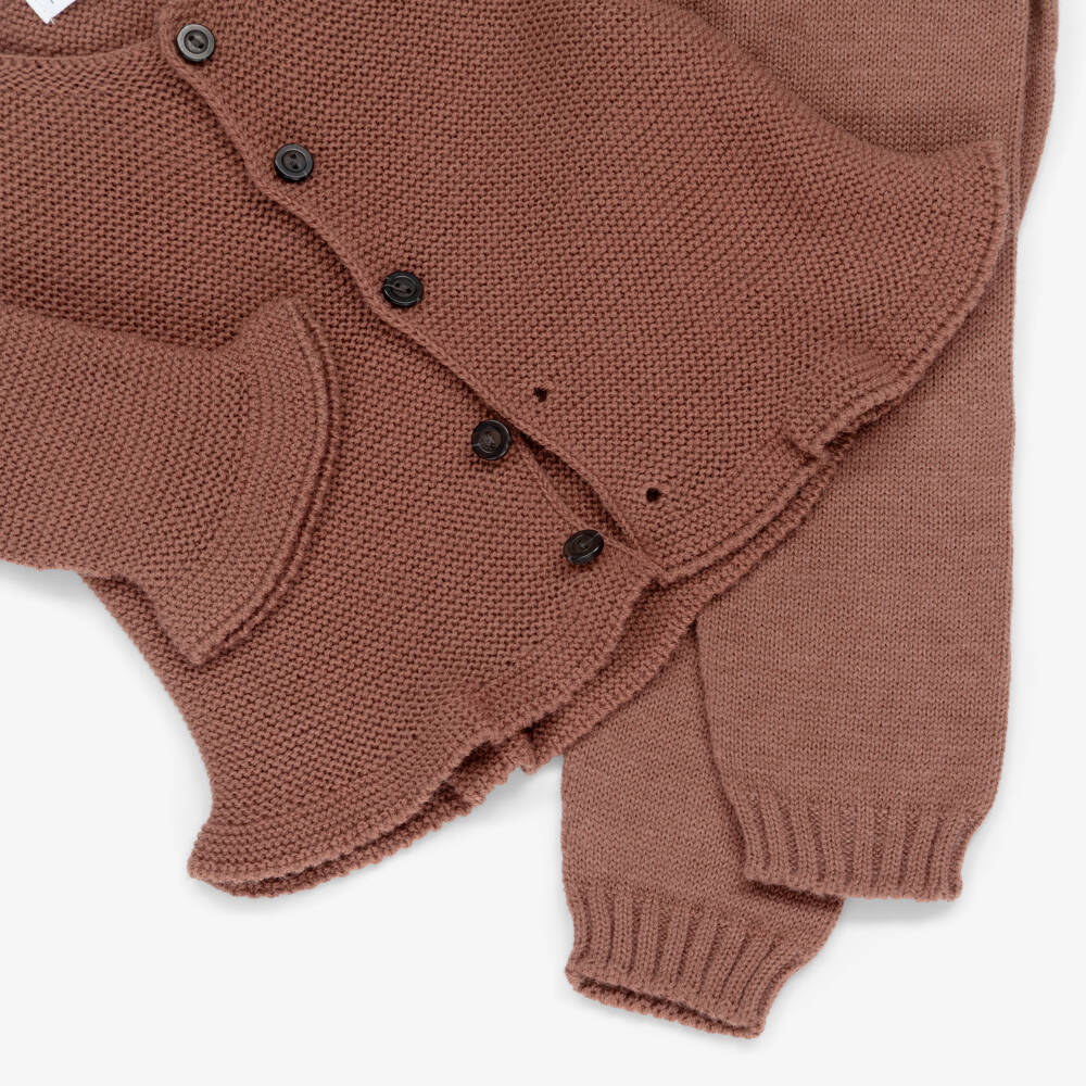 Paloma de la O-Baby Girls Pink Blouse & Knitted Trouser Set | Childrensalon Outlet