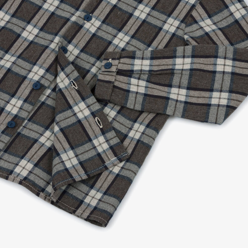 Paloma de la O-Beige & Navy Stripe Shorts And Shirt & Sweater Set | Childrensalon Outlet