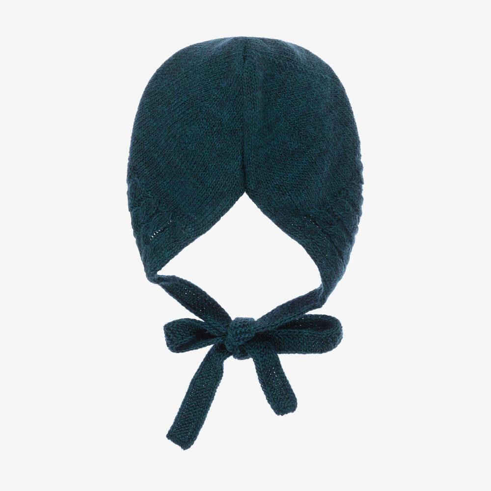 Paloma de la O-Синий вязаный чепец | Childrensalon Outlet