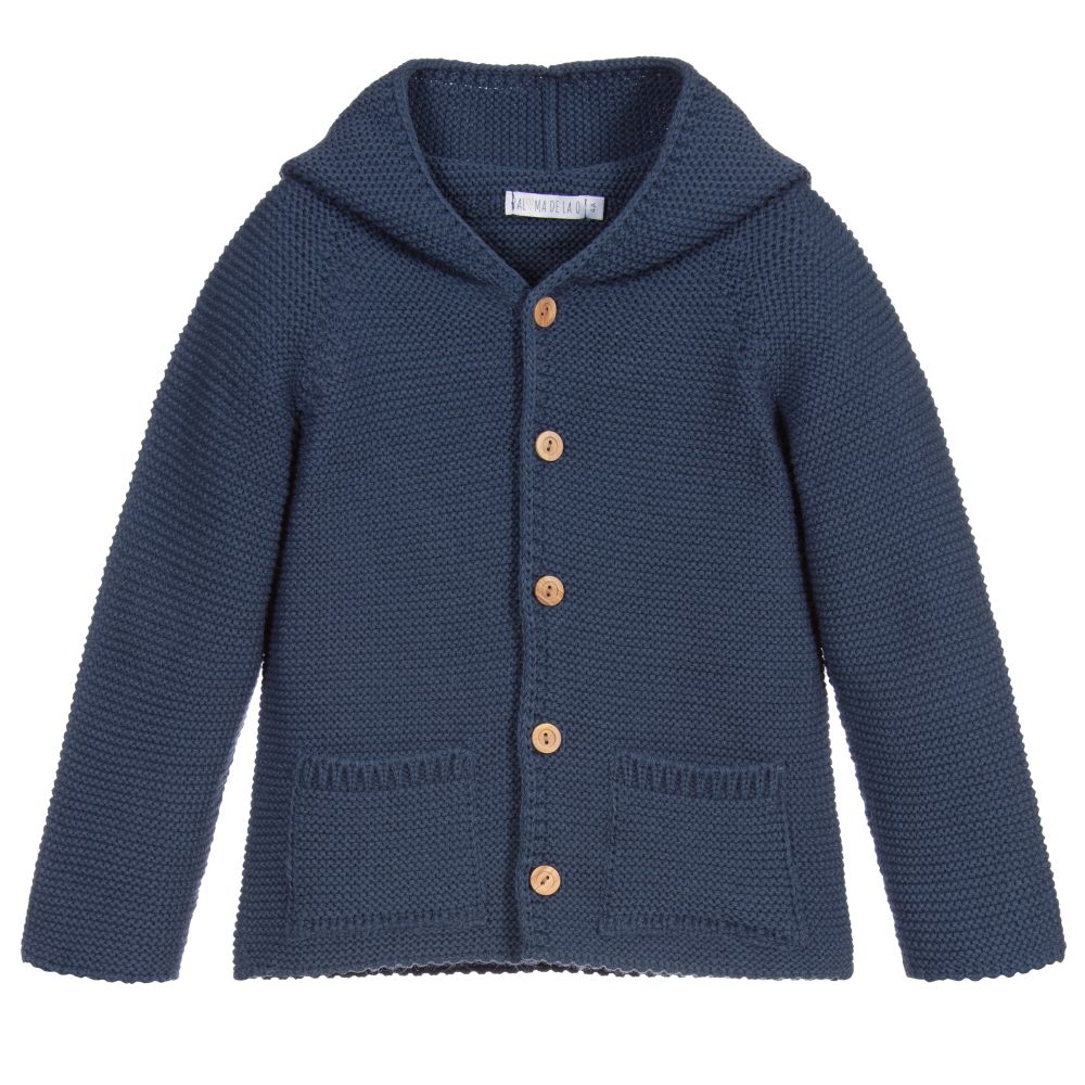 Paloma de la O - Blue Knitted Jacket | Childrensalon